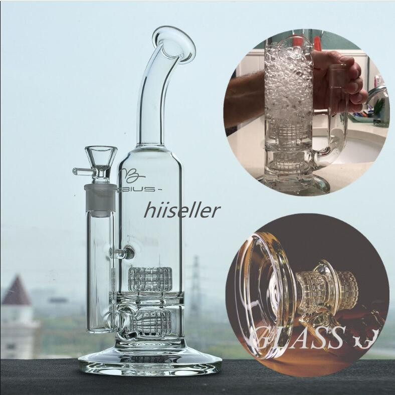 Mobius Glass Bong Hookahs Matrix PERC 18 mm Bowl Glazen water Bongs Rookglas waterleidingen Dab Rigs