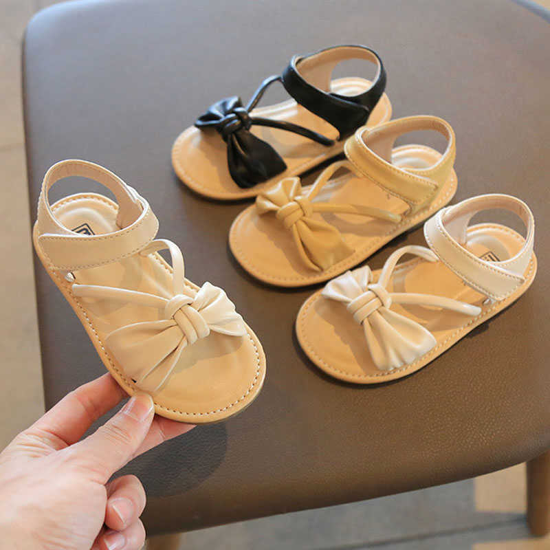 Sandalen Kinder Bogen Sandalen Mädchen Prinzessin Sommer Schuhe 2022 Neue Mode Weiche Sohle Kinder Strand Schuhe für Mädchen Baby Kleinkind 21-30 CSH1308 R230220