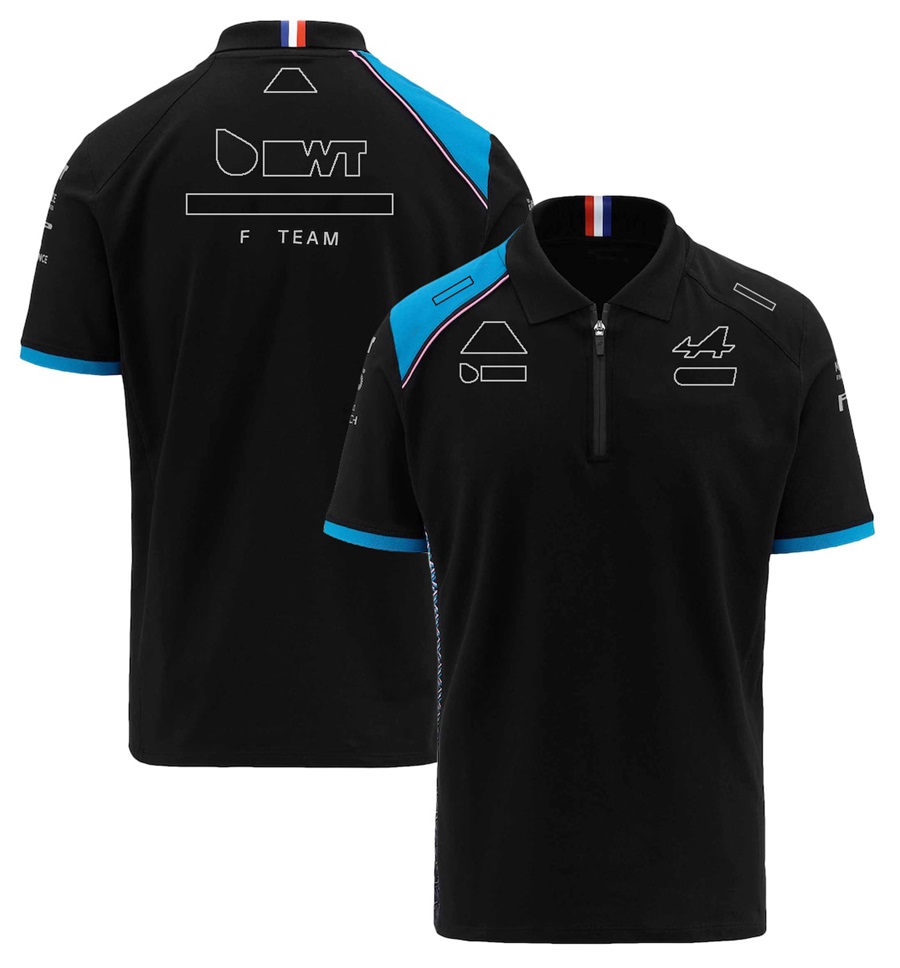 2023 New F1 팀 폴로 셔츠 저지 포뮬러 1 레이싱 남자 티셔츠 여름 자동차 팬 통기성 캐주얼 짧은팔 티셔츠 탑