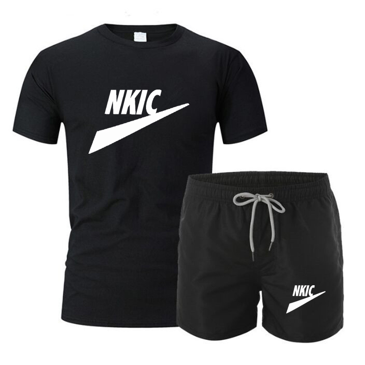 Sommer Männer Marke Sets Trainingsanzug 100% Baumwolle T Shirt Männer Kleidung Mode Streetwear Einfarbig Anzug Männlich Casual Sportswear 2 stück Kurze Outfits