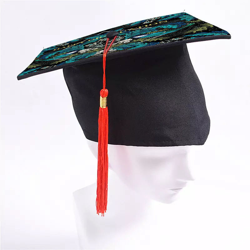 Sublimation Blank Graduation Hat Topper Sticker Party Heat Transfer White Adhesive Grad Cap Plate Decorations