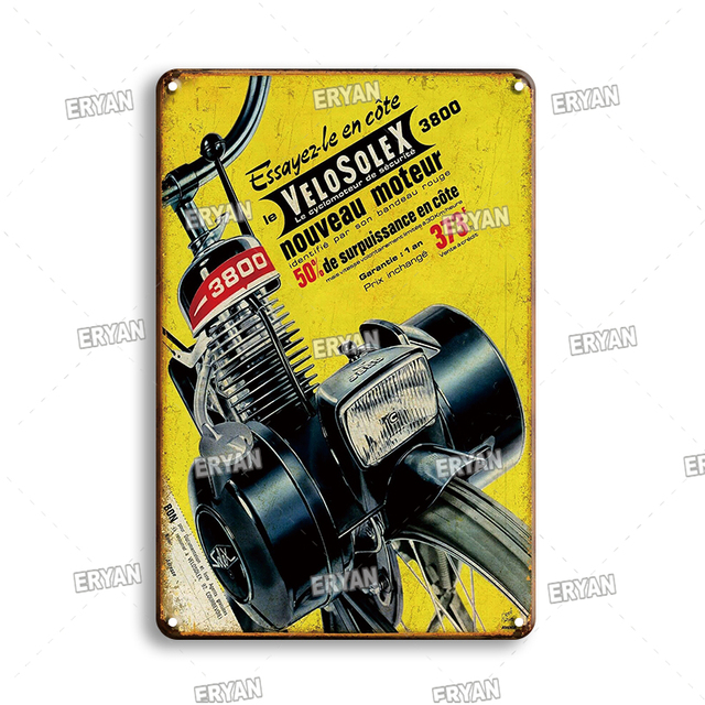 Retro Nostalgia Motorcycles Art Painting Metal Poster Tin Sign Motor Poster Vintage Home Garage Living Room gas station Wall Decor Metal Plate Signs size 30X20CM w01