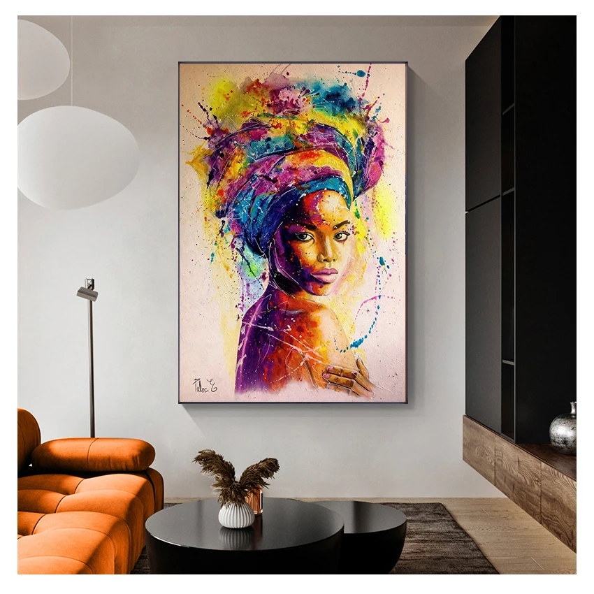 Obrazy obrazowe domowe salon wystrój domu nordycki taniec sztuki gwiazdy plakat płótna minimalizm malarstwo abstrakcyjna kolorowa ściana woo
