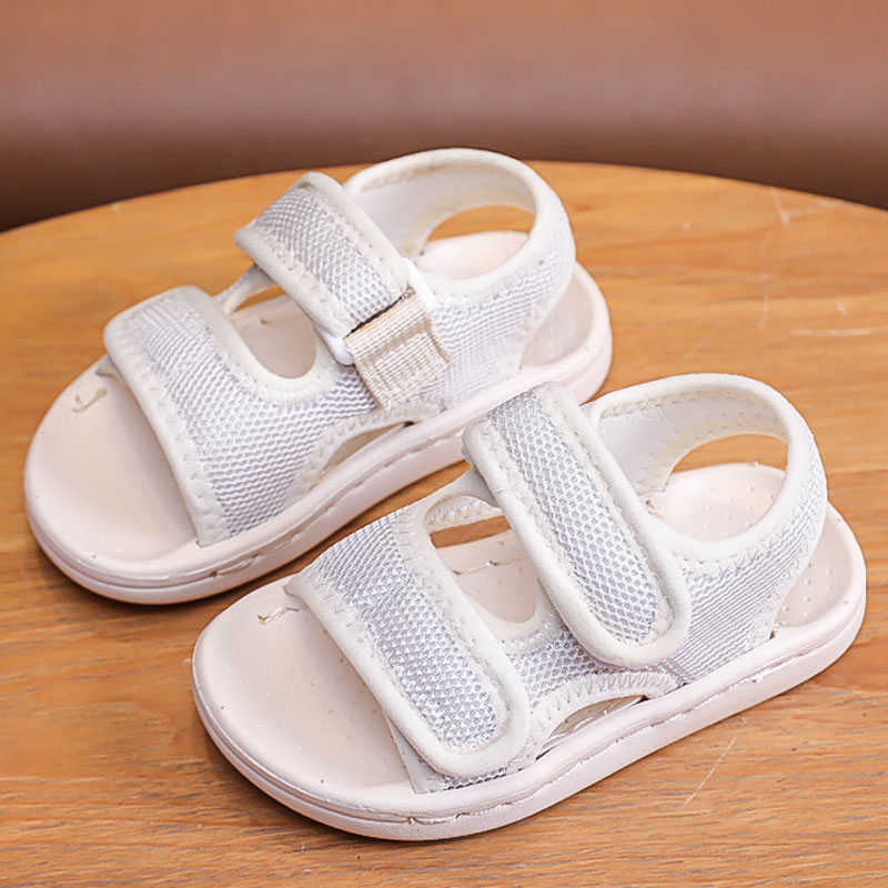 Sandalen Sommer Kinder Offene spitze Sandalen Mädchen Strand Schuhe Einfarbig Mesh Atmungsaktive Jungen Turnschuhe Sport Mädchen Sandalen CSH1446 R230220