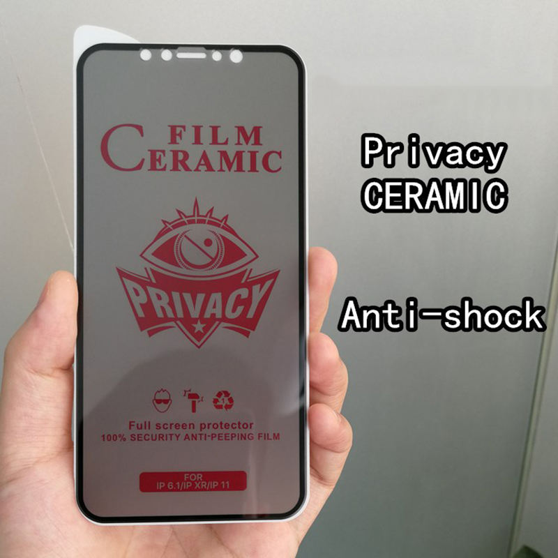 Privacyscherm Beschermer Flexibel Ceramic Privacy Screen Protect Film voor iPhone 12 13 14Pro Max 11 XR XS