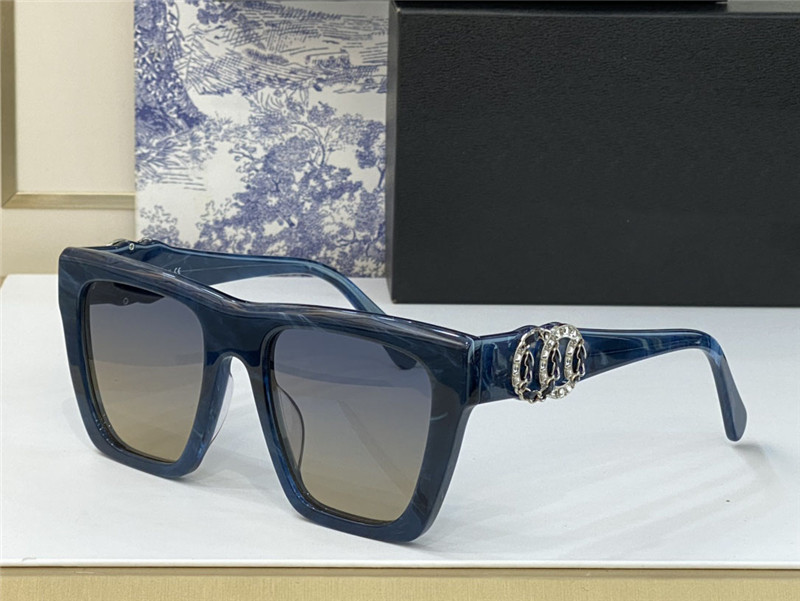 نظارة شمسية جديدة لتصميم الأزياء 5465 إطار خلات بسيط وشعبي متعدد الاستخدامات UV400 حماية العين