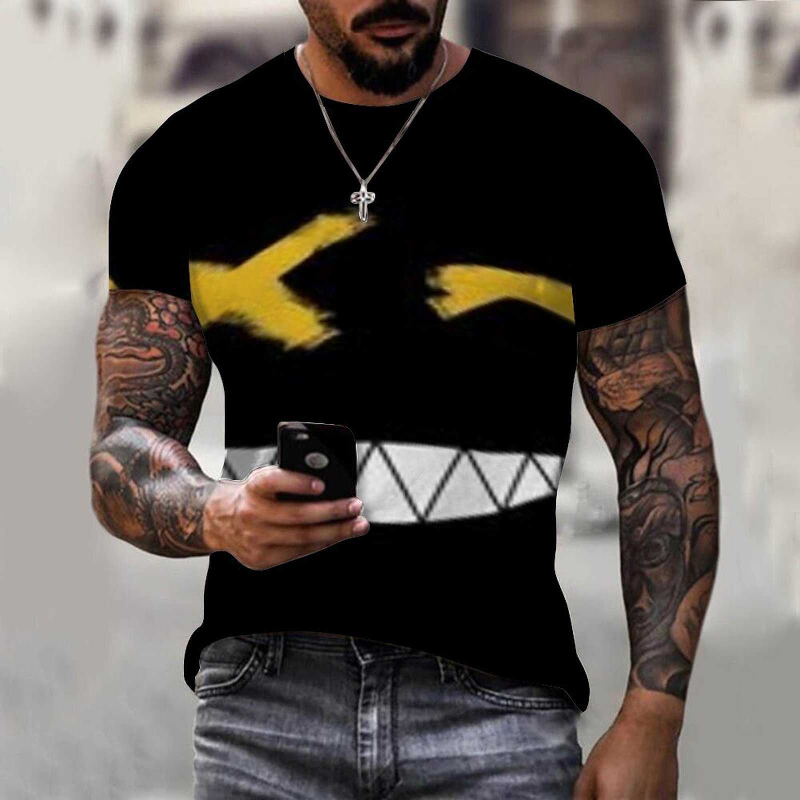 Camisetas de hombre Cara Hombres Camiseta de verano Patrón de impresión 3d Deporte de secado rápido O-cuello Mujeres de gran tamaño Hip-Hop Camisetas Ropa para niños Top Tees 022223H