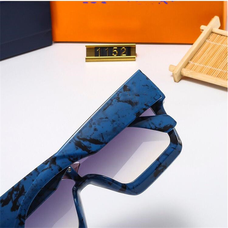 New European and American large frame colorful mercury sunglasses retro box personalized sunglasses