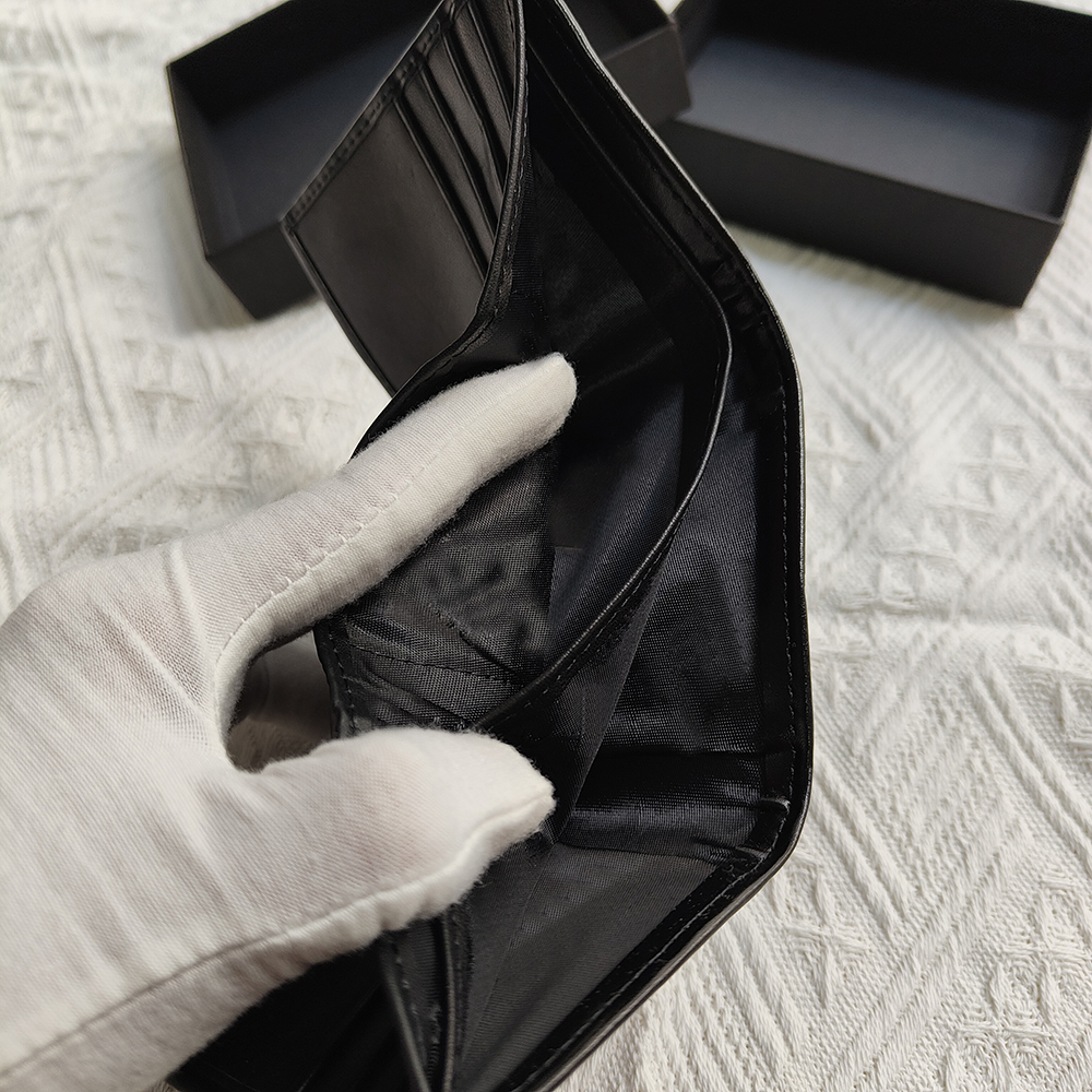 Man Credit Traffort Projektant mody posiadacz karty luksusowy torebka skórzana sznur Cienki portfolio torebki jest wyposażone w pudełko 273k