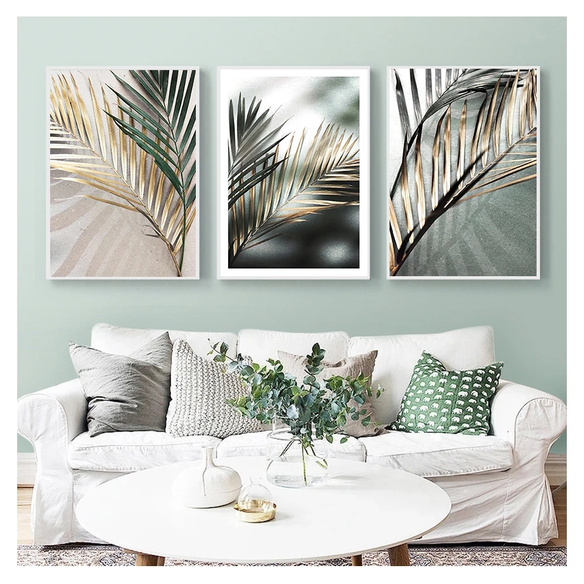 Tinten muurkunst canvas schilderen Noordse posters en prints muurfoto's voor woonkamer decor mistige plant gedroogde bladeren zonlicht woo