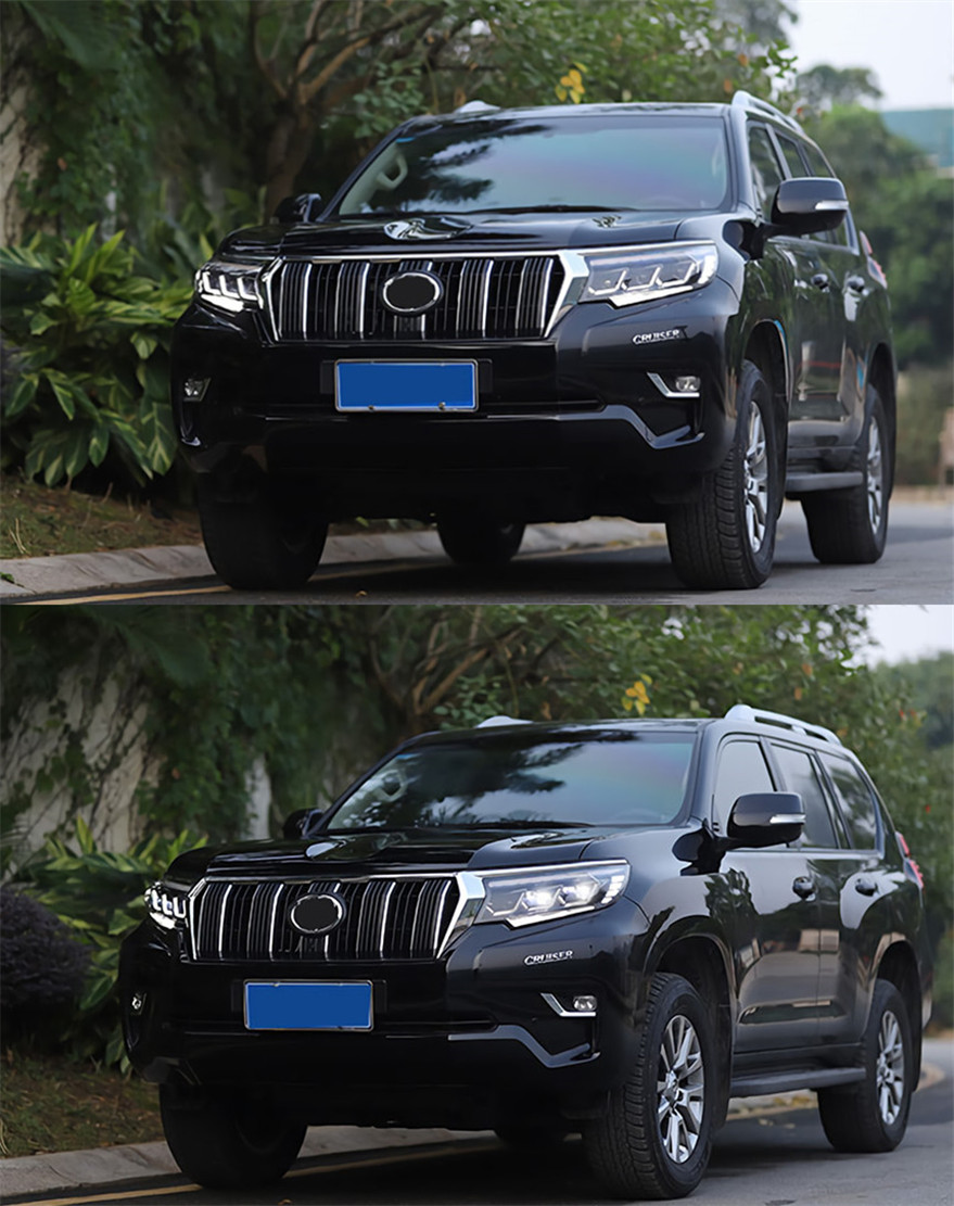 قطع أضواء رأس السيارة ل Land Cruiser Prado 20 18-20 21 LED Pront Headlight President