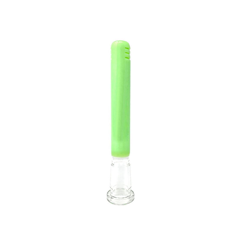 Senaste coola f￤rgglada Pyrex Glass Handgjorda r￶kning Bong Down Stam Portable 14mm Female 18mm Man Filter Bowl Container Waterpipe Hookah Holder Downstem DHL