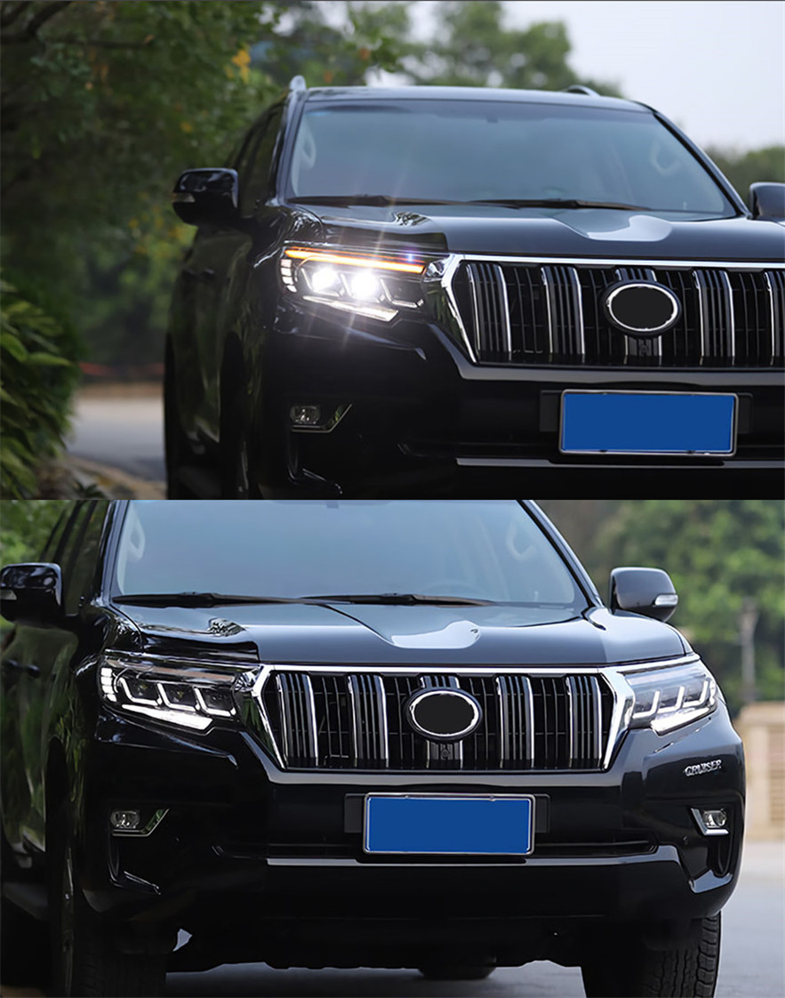 قطع أضواء رأس السيارة ل Land Cruiser Prado 20 18-20 21 LED Pront Headlight President