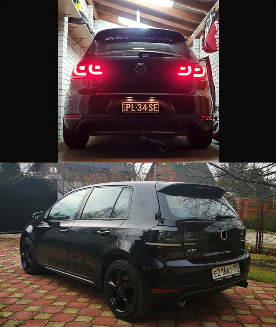 أضواء ذيل السيارات لـ VW Golf 6 Golf6 MK6 R20 2009-2012 LED DRL Running Lights Lights Light Dynamic Light