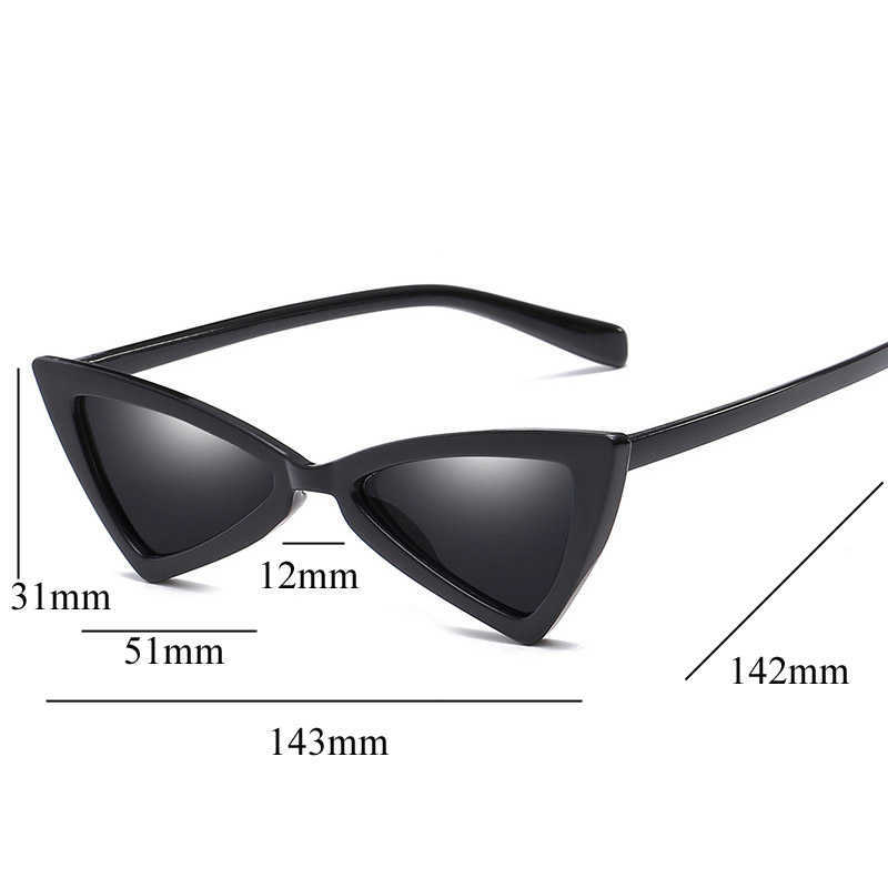 Solglasögon 2022 Fashion Butterfly Solglasögon Kvinnor Brand Designer Cool Small Frame Cat Eye Sun Glasses Vintage Black Triangle Shades UV400 G221215