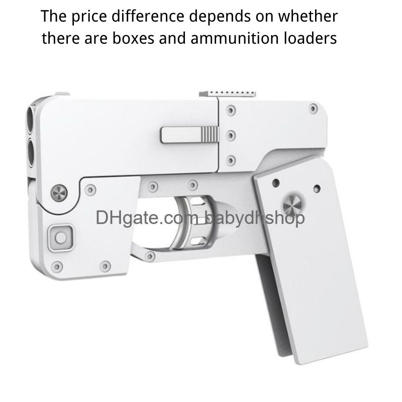 Gun Toys Ic380 Cell Phone Toy Pistol Soft Folding Blaster Shooting Model For Adts Boys Children Outdoor Games Drop Delivery Gifts