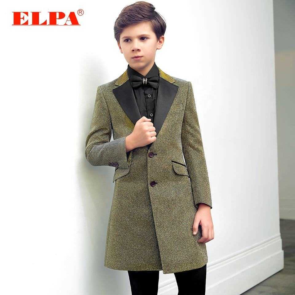 Clothing Sets Boys Suit Sequin Jacket Pants Wedding Tuxedo for Kids Blazer Set Custom Full Outfit 3-16 Years Old W0222