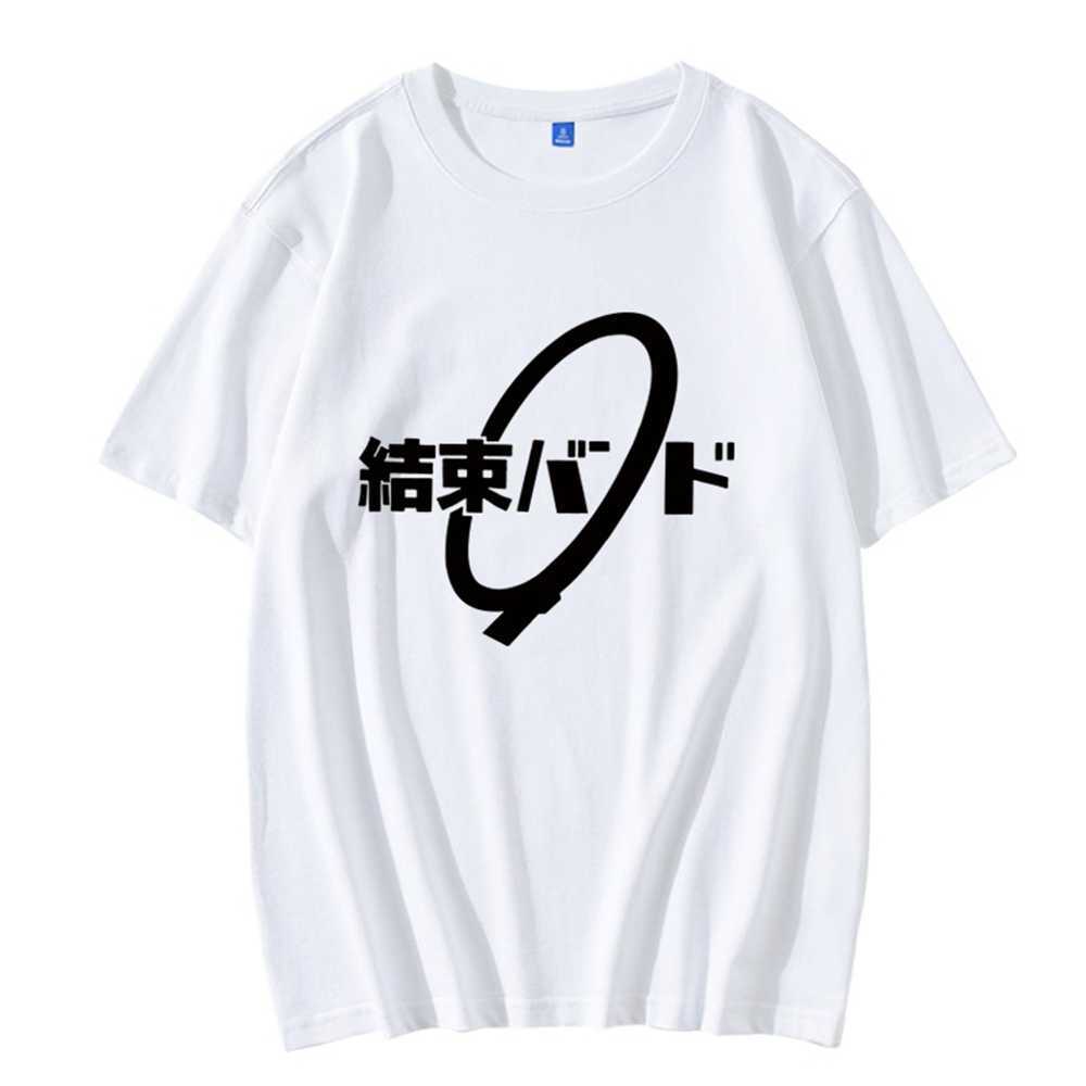 T-shirts pour hommes Anime unisexe Cos BOCCHI THE ROCK! Hitori Gotoh Ijichi Nijika T-shirt court décontracté en coton 022223H