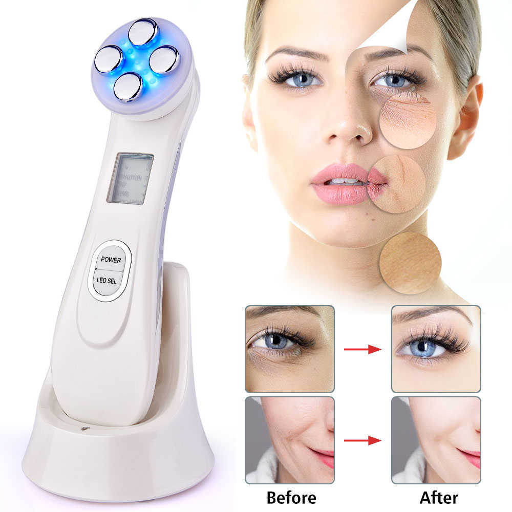 RF EMS Skin Rejuvenenation Face Pen mesoterapia LED Terapia Remover massageador de eletroporação de rugas para ferramenta de levantamento facial 230222