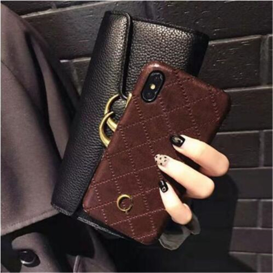 Mode Handytaschen Leder Plaid Handys Fall Marke Luxus Designer Herren Damen für iPhone 15 14 14Plus 13 11 12 Pro Max Galaxy S24 S23 S22 stoßfeste Abdeckung