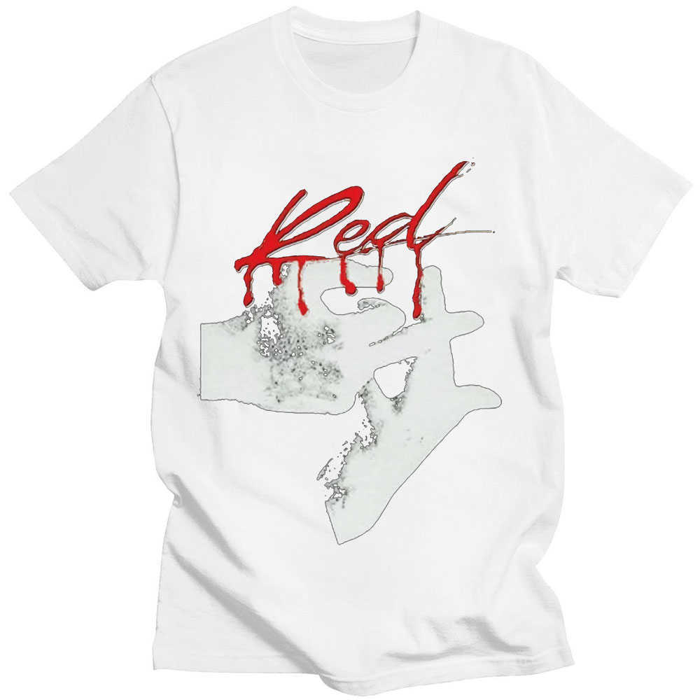 남자 티셔츠 Playboi Carti 음악 앨범 전체 로타 레드 프린트 티셔츠 90년대 빈티지 랩 힙합 티셔츠 패션 캐주얼 티셔츠 Hipster Men Tops L230222