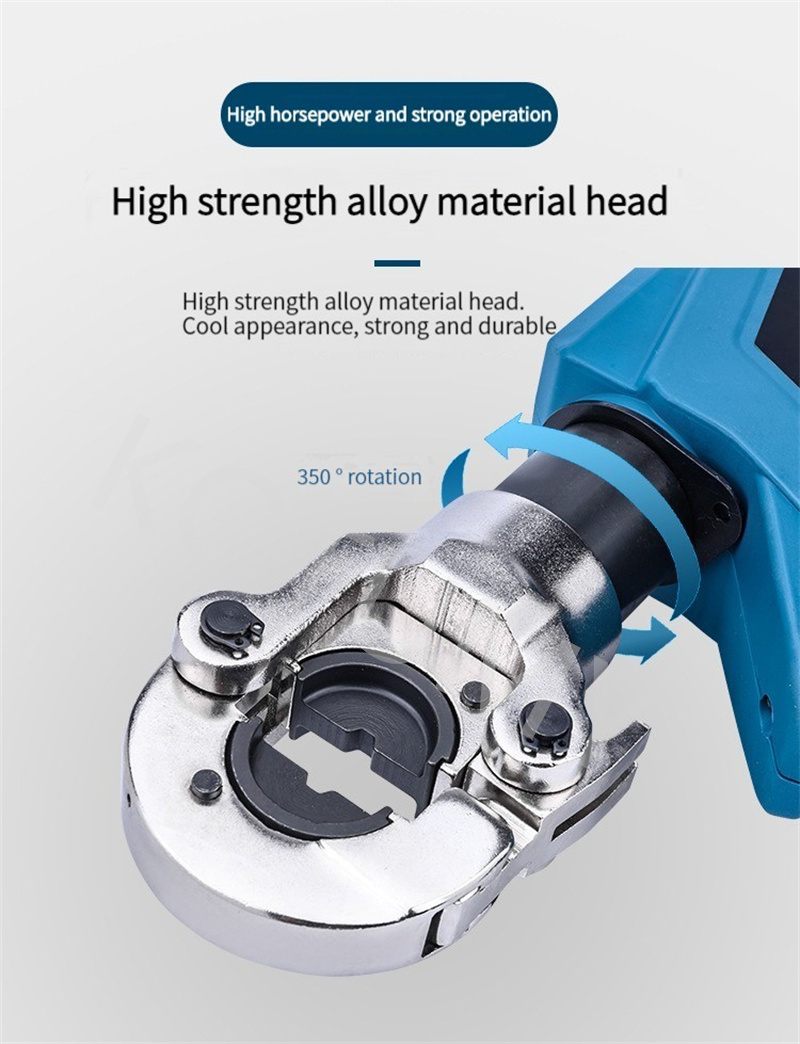 Alicates de alicates hidráulicos recarregáveis ​​CRIMPAÇÃO HIDRÁULICA CRIMPAMENTO DE CRIMPAMENTO DO CRIMPING FERRAMENTO HIDRÁULICO PORTÁVEL DC 18V/4AH EZ-300 400