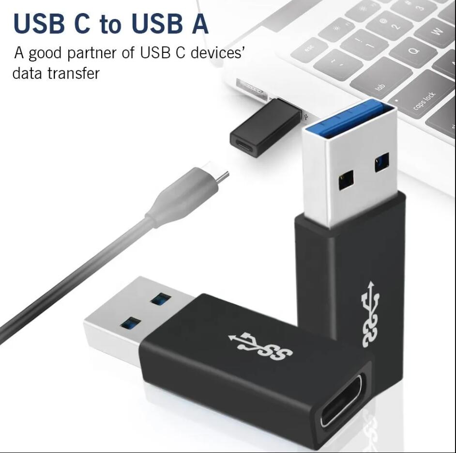 USB3.0 ADAPTER Kvinna till manlig förlängningskabeladapter USB C MANA-TILL KONTAL LARARE ADAPTER CONVERTER 3A 5GBPS GEN1 OTG