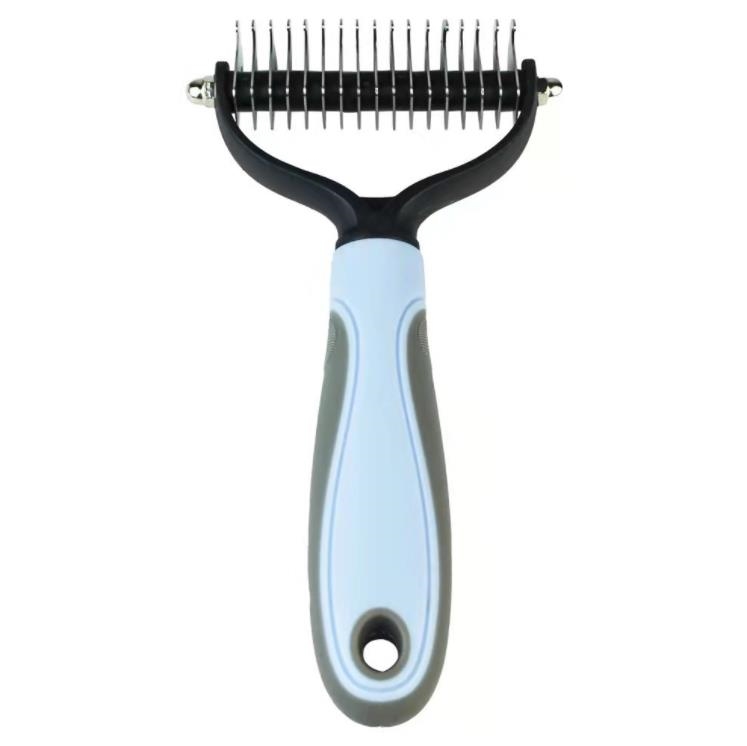 Animaux de compagnie outils de beauté coupe-noeud de fourrure chien toilettage outil de rejet Pet chat épilation peigne brosse Double face produits pour animaux de compagnie SN670