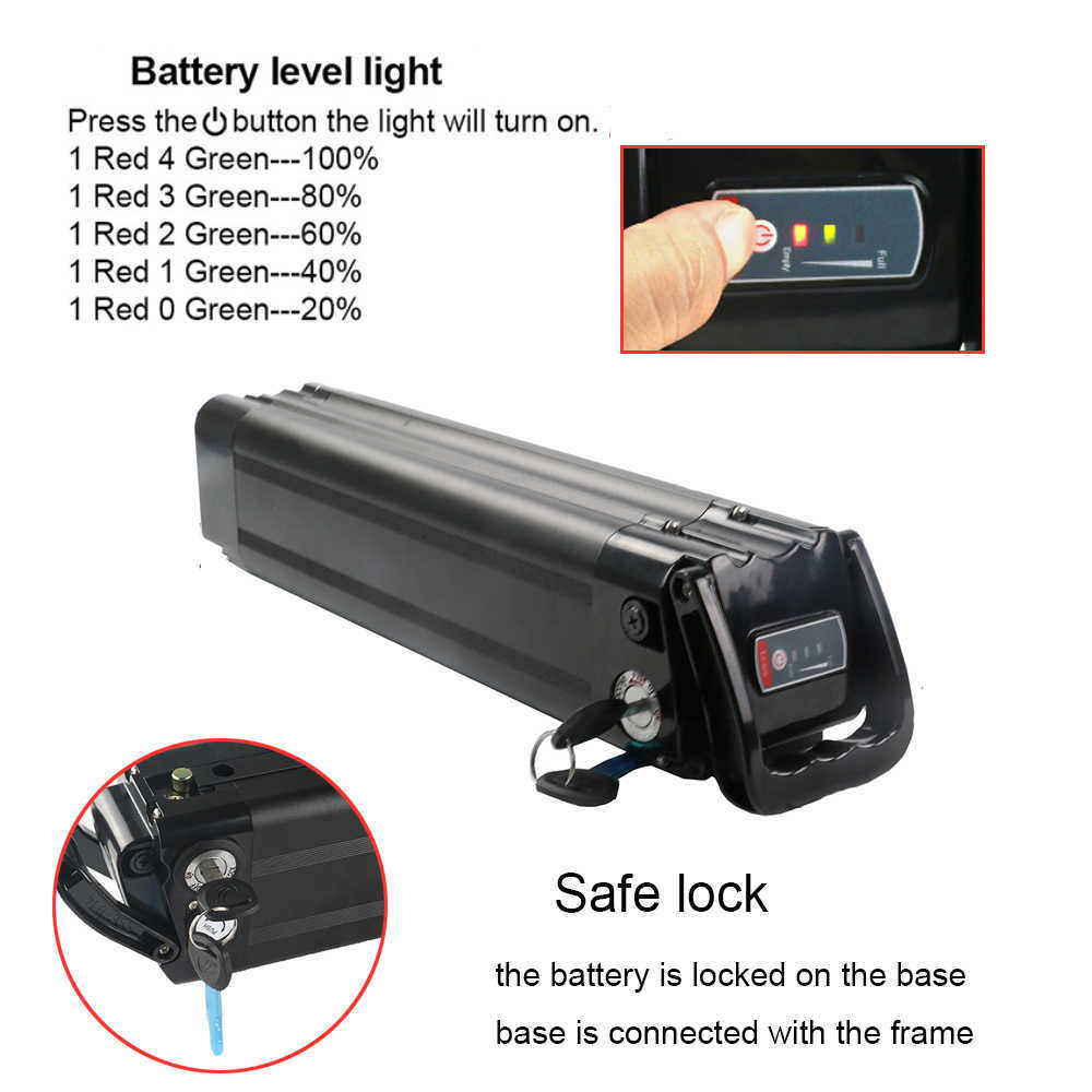 Ersättningsbatteripaket skivfisk 48V 13AH 15AH 20AH LITHIUM JON BATTERIA FÖR ELEKTRISK CITY CYCLECLE AKKU SHENGMILO MX20 PLUS