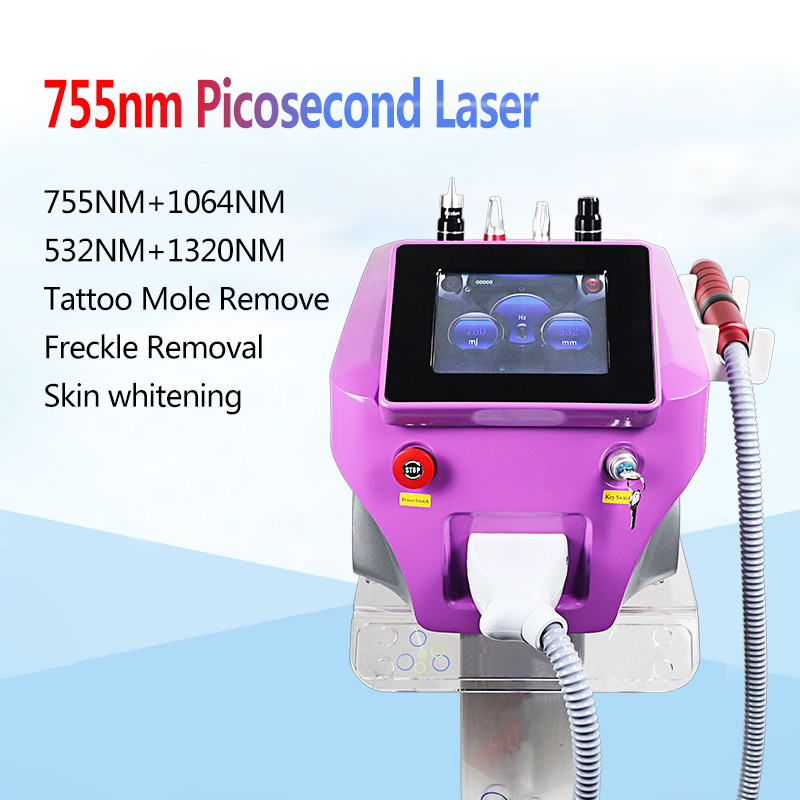 Laser Carbon Peel Tattoo Removal Machine 532nm 755nm 1064nm 1320nm Picosecond Laser Beauty Instrument