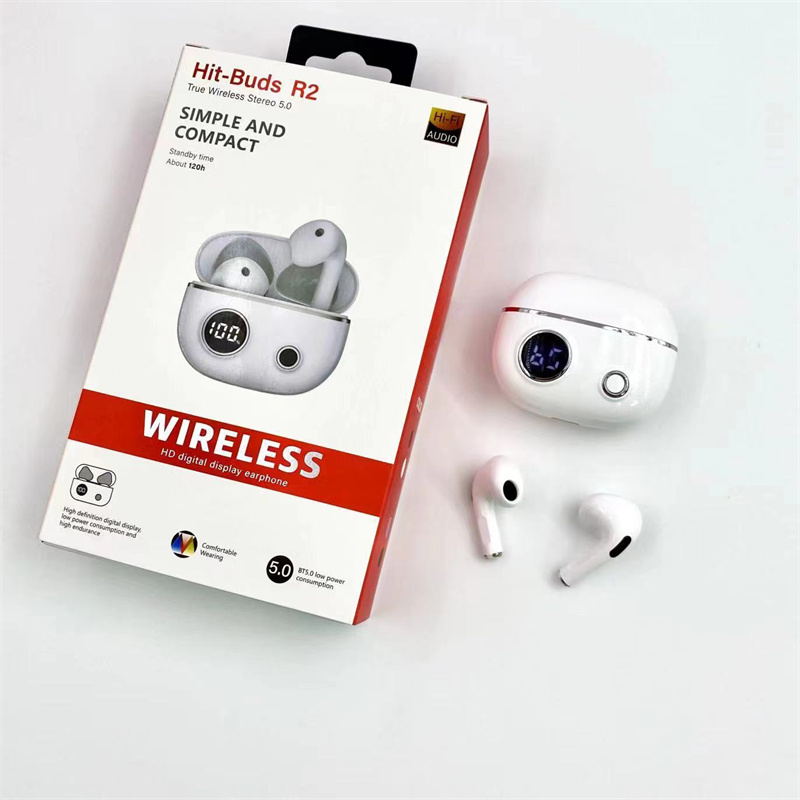 R2 TWS True Wireless Bluetooth Наушники наушники Наушники светодиодные аккумуляторные аккумулятор