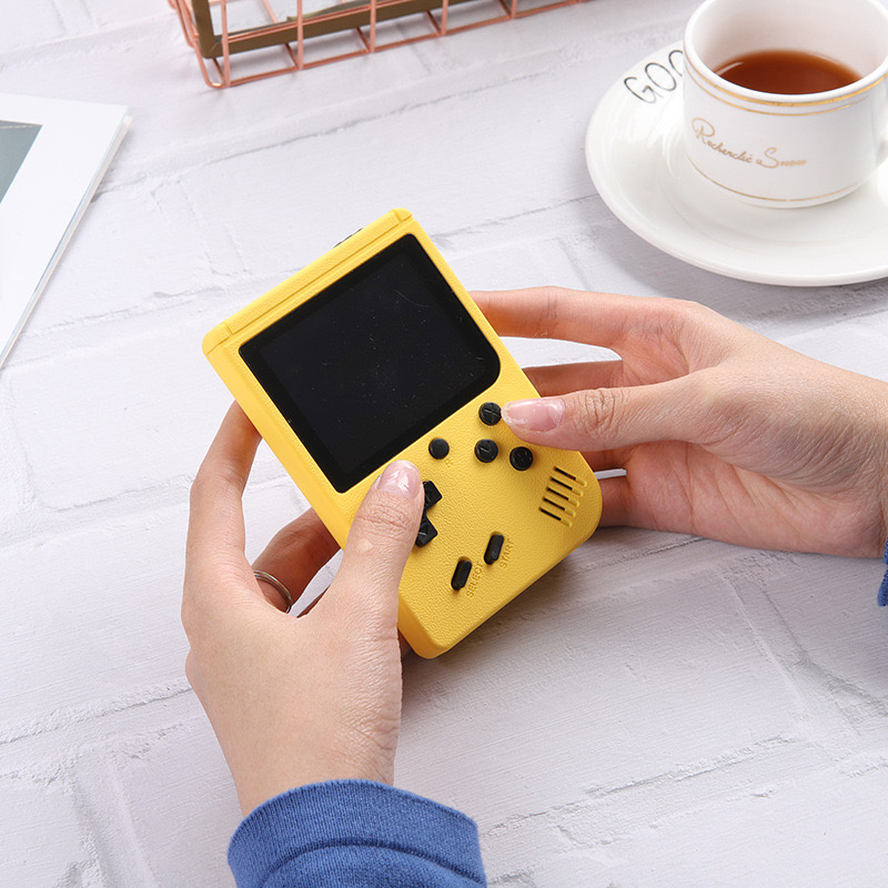 Portable Macaron Handheld Games Console Retro Video Game player Can Store 500 800 in1 8 Bit 3.0 Inch Colorful LCD Cradle for Kids Gift