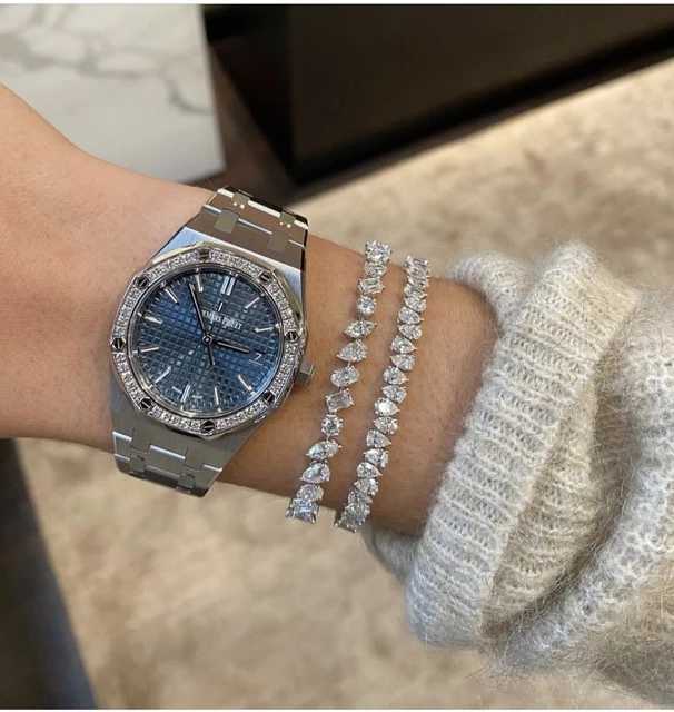 Catena a maglie 5A Cubic Zirconia Iced Out Bling Geometric CZ Bracciale a catena da tennis gioielli di lusso da donna G230222