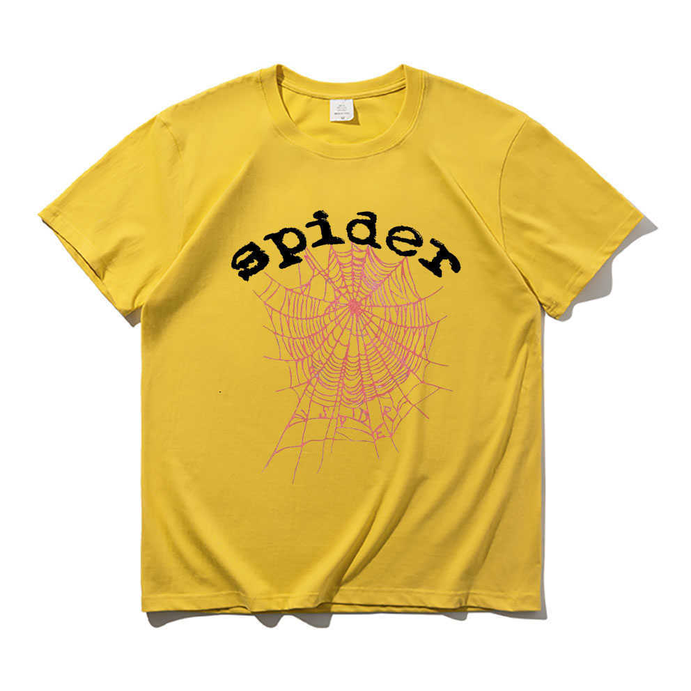 Men's T-Shirts Spider Web Graphic Print T Shirt Spider Young Thug King Tshirt  555555 Angel Number Series T-shirts Men Women Cotton Tees 022223H