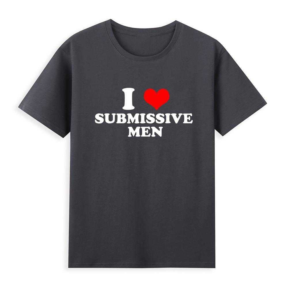 T-shirty męskie kocham uległe mężczyzny serce czysty bawełniany rozmiar UE Tshirt Japończycy mężczyźni T-shirty komiksowe japońskie ubrania mężczyzny 022223h
