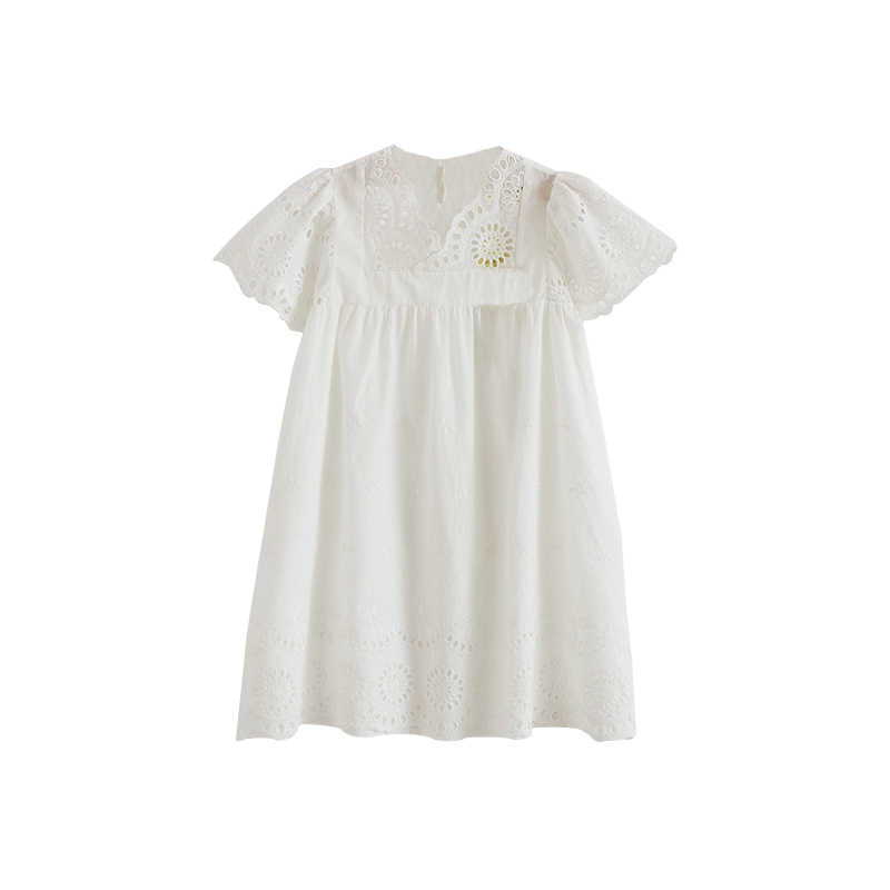 Платья для девочек, летнее платье Little maven для маленьких девочек, милое платье принцессы белого цвета, красивая повседневная одежда для детей 2–7 лет