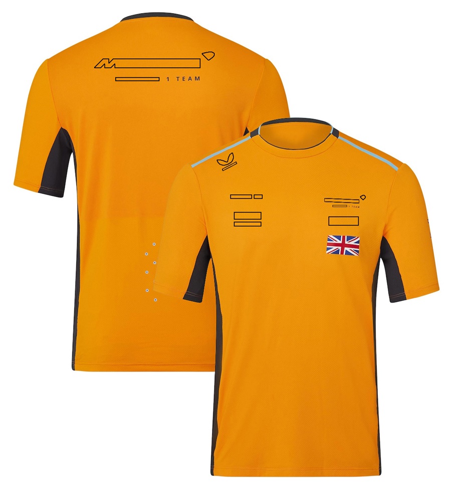 T-shirt de pilote de l'équipe de Formule 1 F1, polo jaune, combinaison de course, manches courtes, été, site officiel de la F1, même T-Shirt, 2023