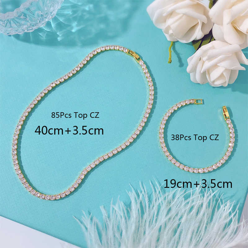 Link Chain Top Small CZ Crystal BlingBling Charms Queen Bracelet Bracelets For Women Silver Gold Plated Luxury Wedding Jewelry G230222