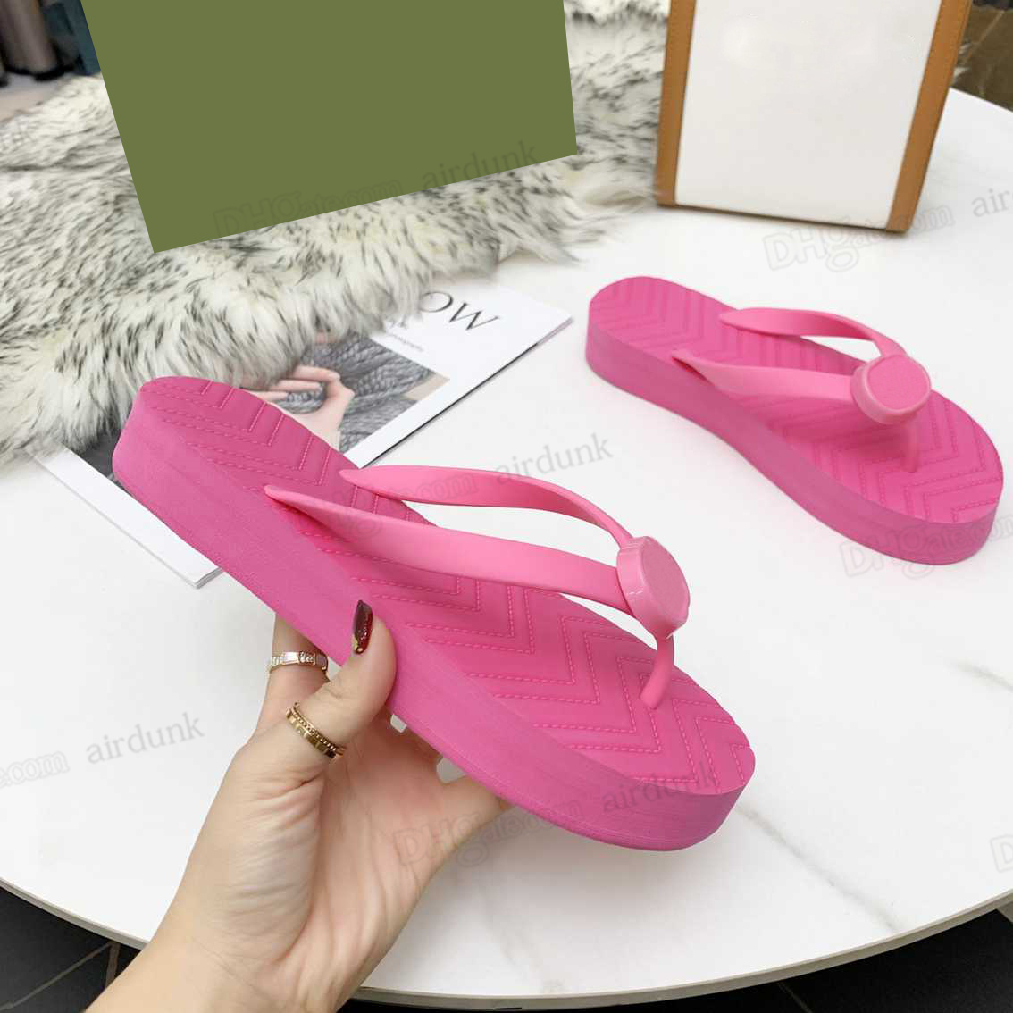projektant mody klapki damskie proste pantofle młodzieżowe mokasyny odpowiednie na wiosnę lato i jesień hotele plaże inne miejsca rozmiar 35-42 modne sandały 2023