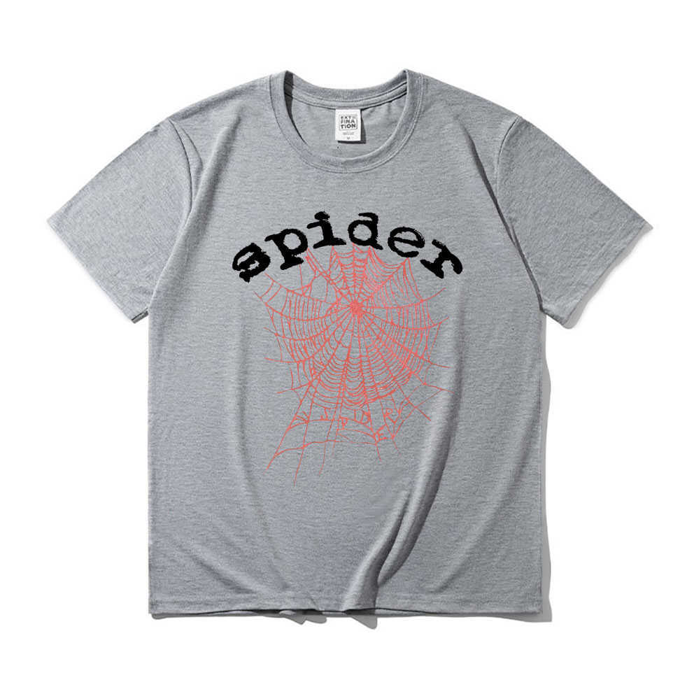 Men's T-Shirts Spider Web Graphic Print T Shirt Spider Young Thug King Tshirt  555555 Angel Number Series T-shirts Men Women Cotton Tees 022223H