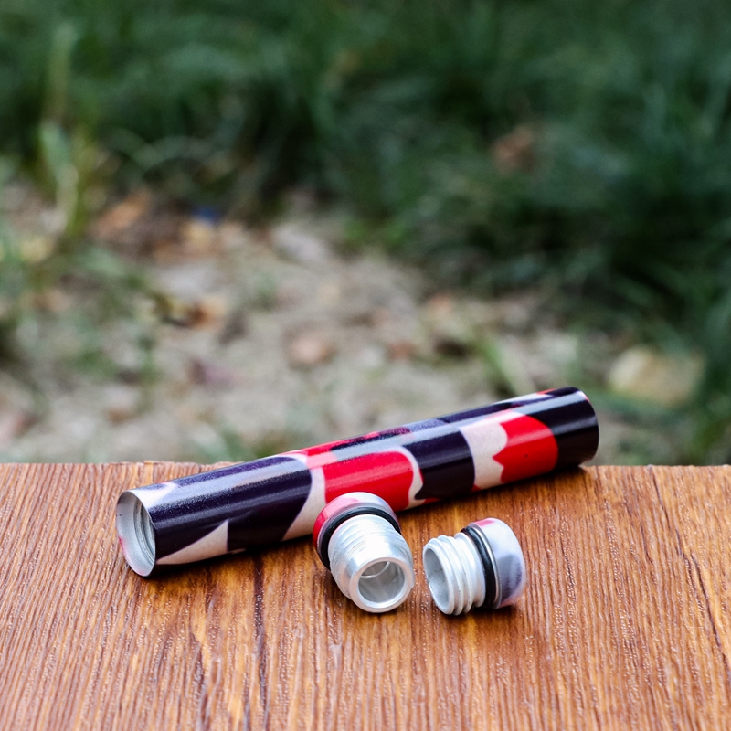 Nieuwste kleurrijke aluminium legering roken pre-roll buis lege afdichting jar draagbare opslag stash case pakket doos rollende handroller sigaret tabak kruidhulpmiddel dhl