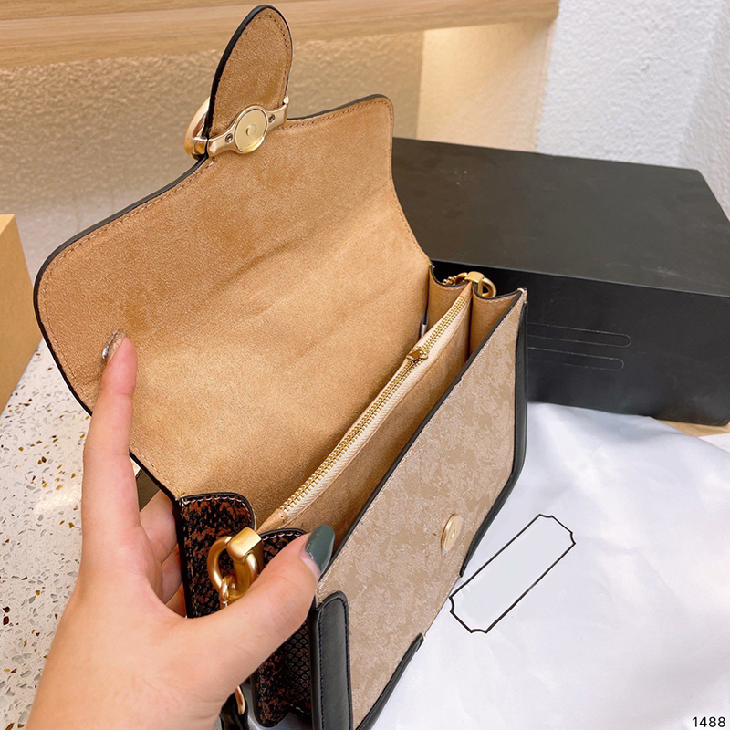 Bolsas de luxo Bolsa de grife feminina Bolsa tiracolo Estilo prático Carregar na mão e no ombro Design vintage minimalista em 2 cores