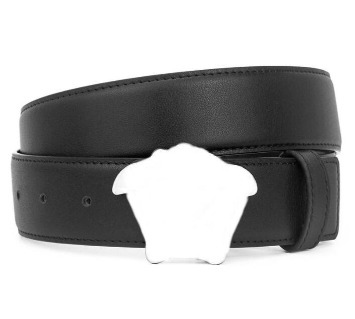 Fashion Belt Man Woman Belts Designer Smooth Gold Sliver Gun Black Buckle Top Quality Cowhide Leather9205019