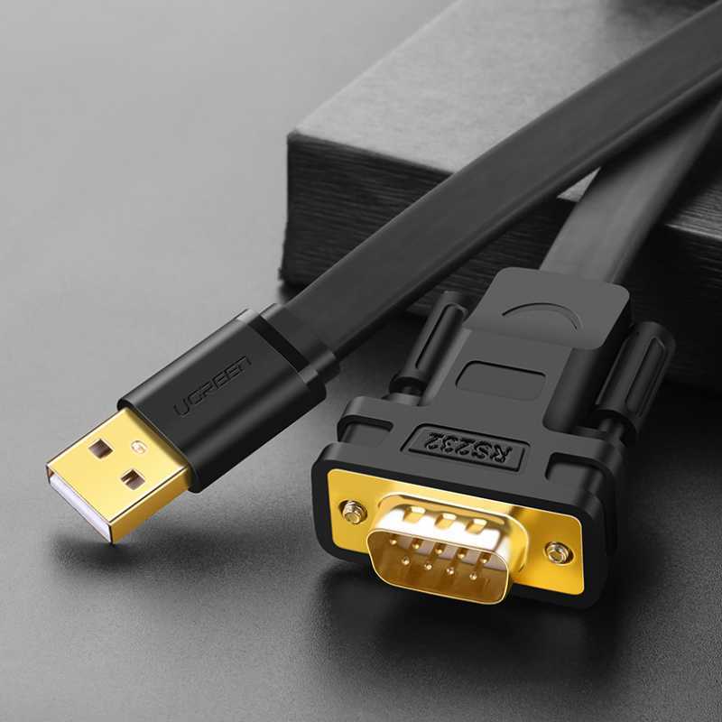 USBからRS232 COMシリアルDB9コンバーターFlat Cable for Win10 Win8 Mac Server2008 Industry FTDI FT232