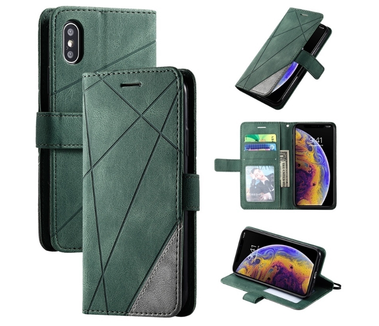 Skórzana obudowa magnetyczna na iPhone 14 13 12 Mini 11 Pro Max XS XR 7 8 6 6s Plus SE 2022 Luksusowy portfel Flip Card Stoy Cover