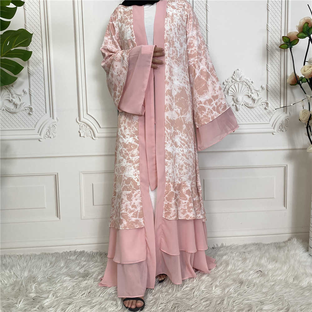 Ubranie etniczne Ramadan Eid Mubarak szatę Longue kimono femme Musulmane Dubai Abaya for Women Kaftan Pakistan Turkey Islam Arabski sukienka muzułmańska