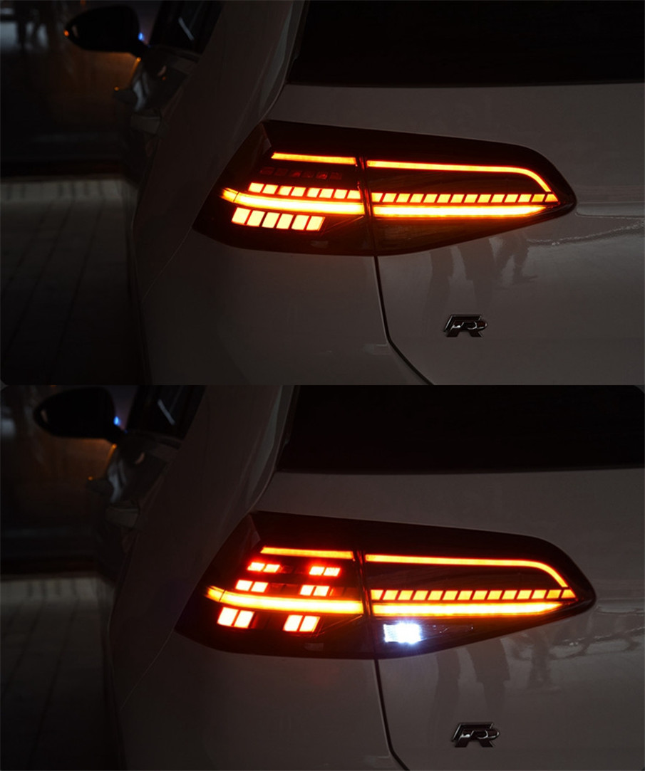 Utomhuslampor Bakljus för VW Golf 7 LED-bakljus 20 13-20 19 Golf 7,5 Mk7 Bakstopp DRL Animation Bromslampor
