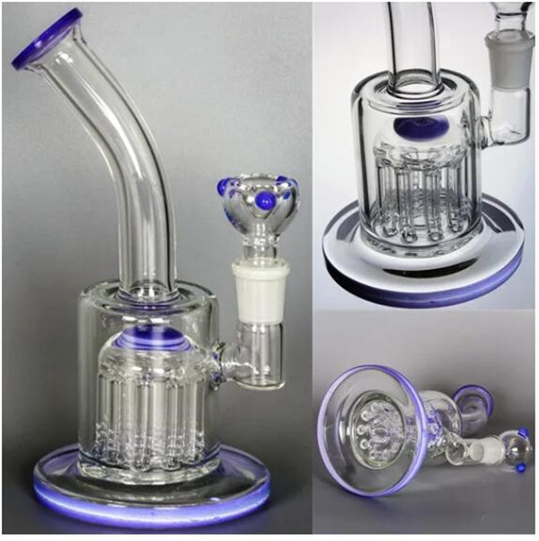 Narguilés Main Bong Fumer Pipe En Verre Fonction Conduites D'eau Arbre Perc Bangs D'eau Unique Shisha Heady Oil Rigs