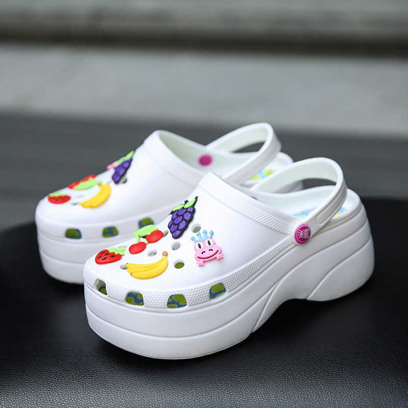 Sandaler 2023 Summer Women Slippers Platform Fashon Outdoor Garden Shoes Female Pool Badrum Flip Flops Mules Beac Y2302