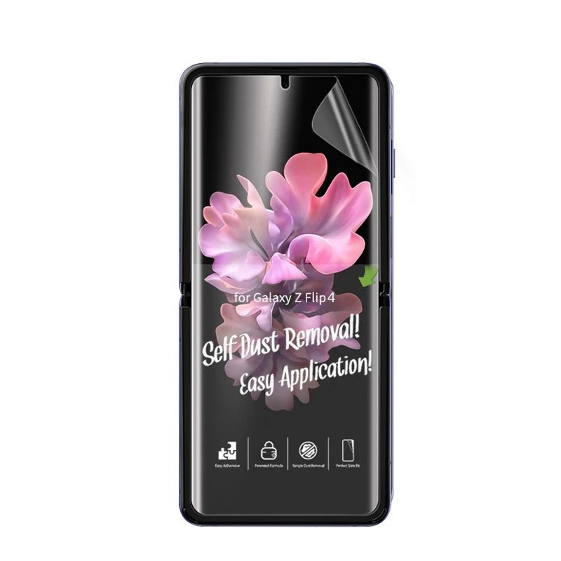 5w1 do Samsung Galaxy Z Flip 3 Z Flip4 ochraniacz ekranu wewnątrz folii tpu w pełni pokryta zewnętrzna tylna pokrywa ochraniacz ekranu wysoka przejrzystość Anti-Shatter bez pęcherzyków